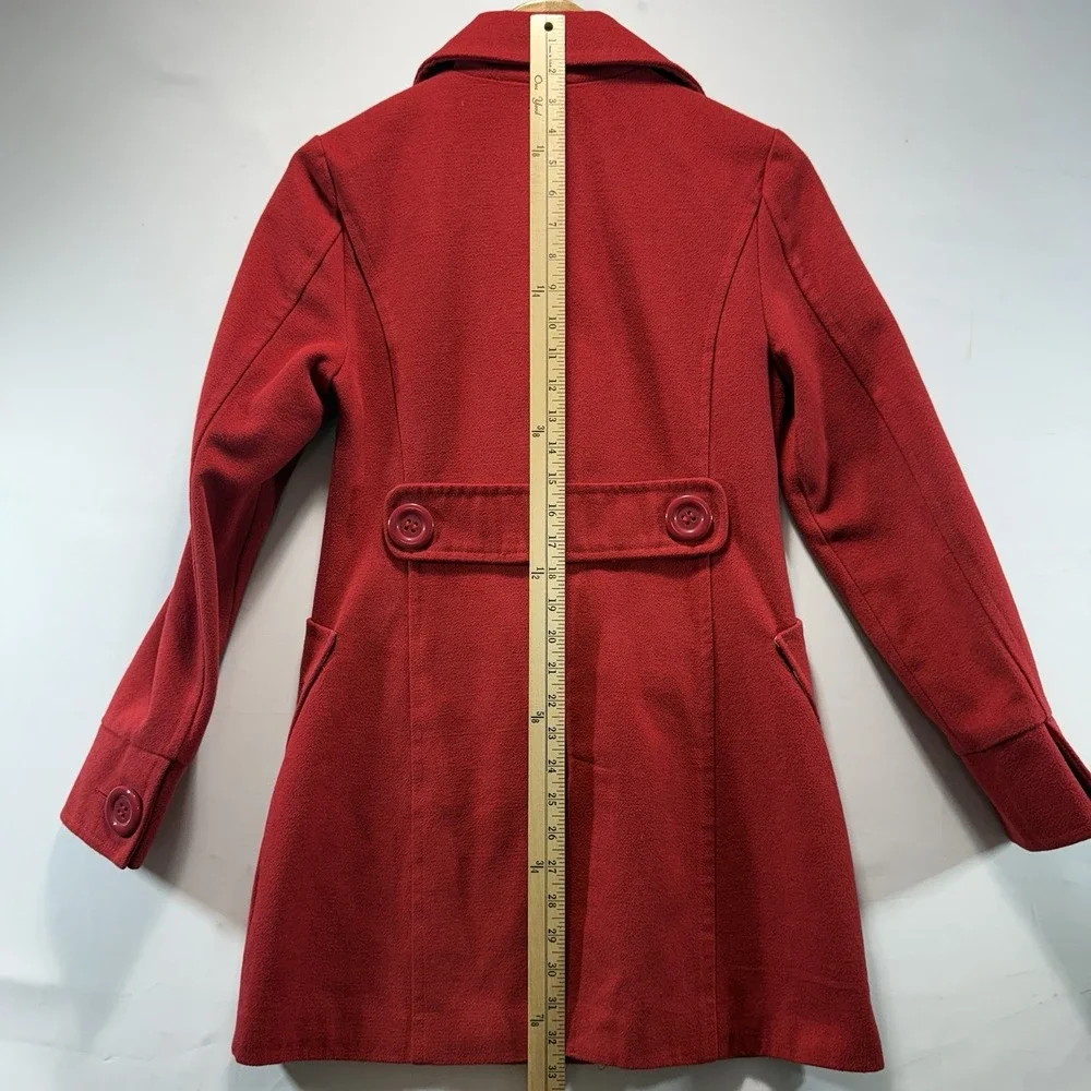 Windsor Red Wool Blend Lined Blazer Jacket Size S Classic - Picture 7 of 13